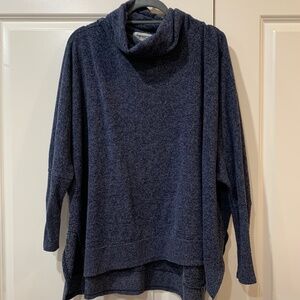 Impressions Navy Turtle Neck Oversized Sweater